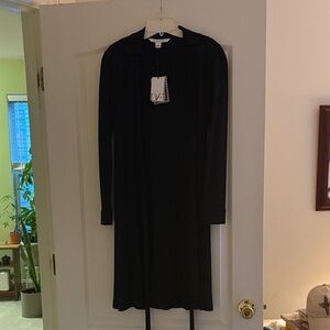 Diane Von Furstenberg Classic Black Long Sleeve wrap Dress.  Never worn.